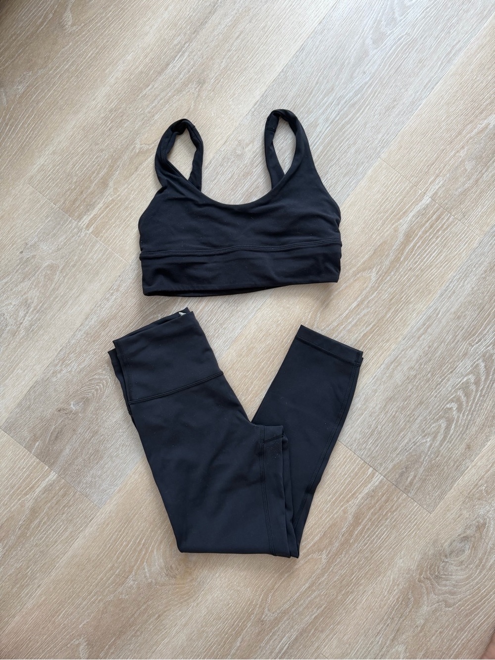 lululemon athletica Black Sports Bra and Leggings Set